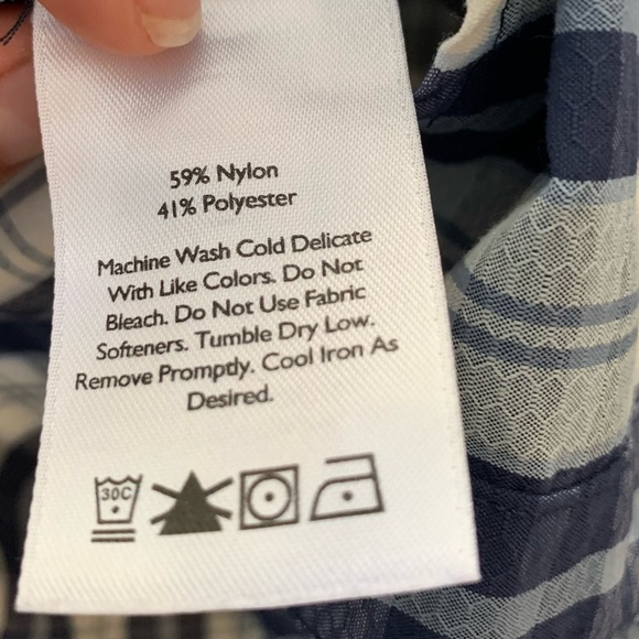 Eddie Bauer Plaid Flannel Button Up Long Sleeve Sweat Wicking Quick Dry Top - Picture 11 of 11